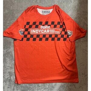 Hy-Vee Indy Car Racing Shirt Adult Large One Step 250 Ultimate Quick Dry NWOT *